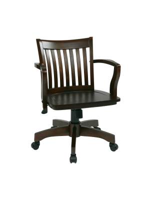 Deluxe Wood Banker's Chair - Osp Home Furnishings