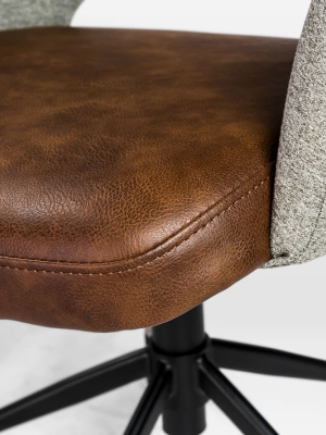 Two-toned Upholstered Office Chair
