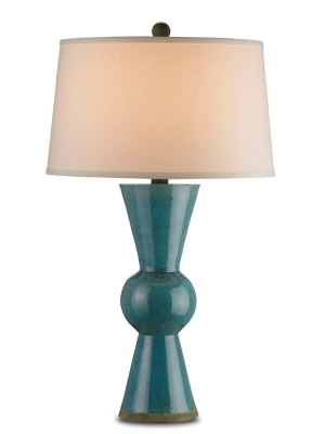 Upbeat Table Lamp In Teal