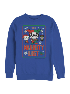 Men's Batman Christmas Naughty List Sweatshirt