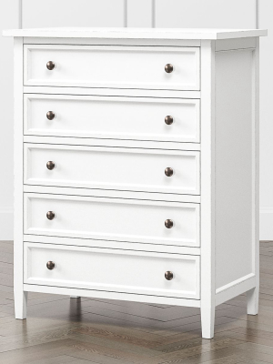 Harbor White 5-drawer Chest