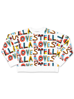 Stella Mccartney Kids Graphic Logo Printed Sweatshirt