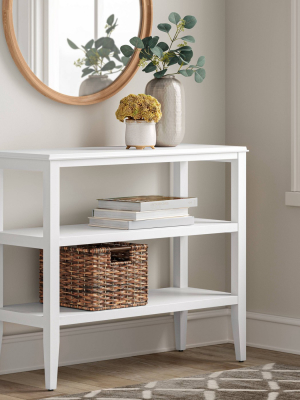 Pelham 2 Shelf Console Table White - Threshold™