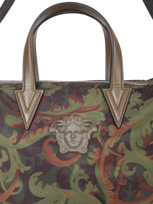 Versace Medusa Plaque Shopping Bag