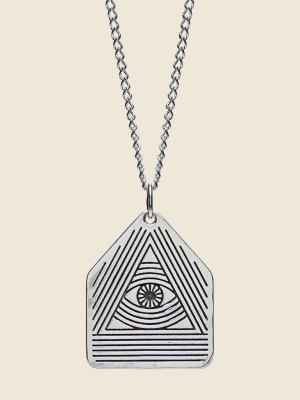 All Seeing Eye Pendant - Silver