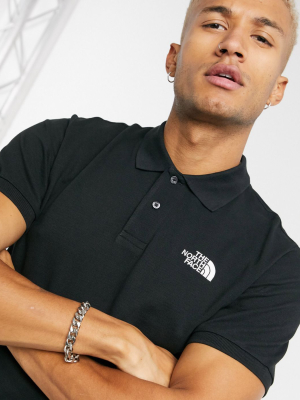 The North Face Piquet Polo Top In Black