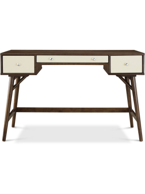 Sutton Writing Desk Brown - Adore Decor