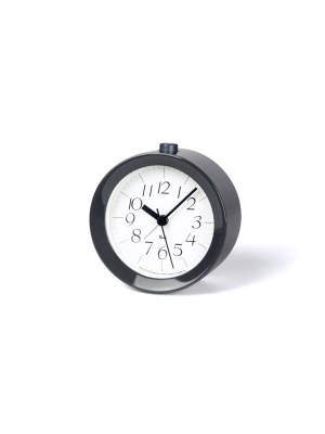 Riki Alarm Paint Clock In Grey