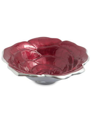 Julia Knight Rose 8" Bowl In Pomegranate