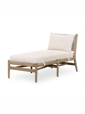 Rosen Outdoor Chaise - Natural Eucalyptus