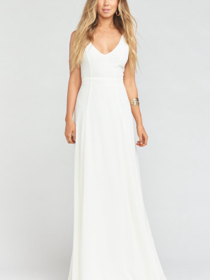 Jenn Maxi Dress ~ Wedding Cake Chiffon