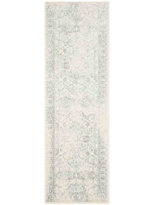 Adirondack Pastoral Ivory/slate Runner Rug