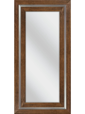 20" X 40" Artful Wood Decorative Wall Mirror - Ptm Images