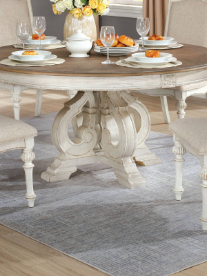 Frainio Round Dining Table White - Iohomes