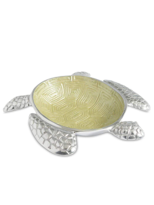 Julia Knight Sea Turtle 10" Bowl In Kiwi