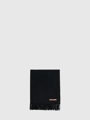 Acne Studios: Narrow Wool Scarf [black]