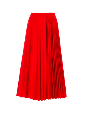 Valentino Pleated Midi Skirt