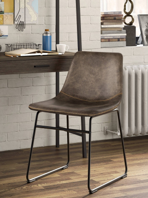 Set Of 2 Jackson Dining Chair Brown - Finch