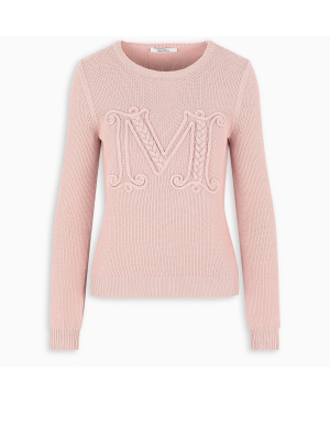 Max Mara Logo Intarsia Knit Sweater