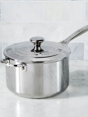 Le Creuset ® Stainless Steel 4-qt. Saucepan With Lid