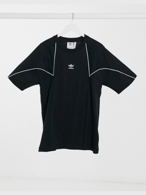 Adidas Originals Premium T-shirt With Panels In Black