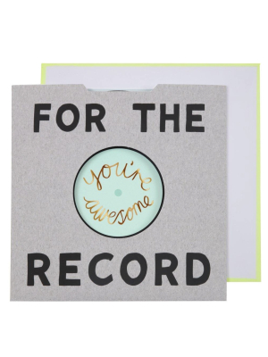 Meri Meri For The Record Card