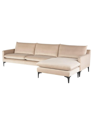 Nuevo Anders Sectional Sofa - Nude