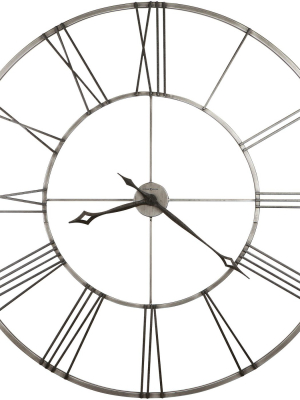 Howard Miller Stockton Wall Clock 625-472 – Oversized Round Wrought-iron With Quartz Movement