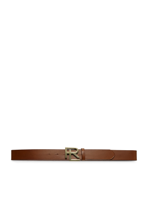 Rl Vachetta Leather Belt