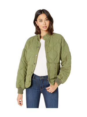 Blank Nyc Quilted Jacket Burnt Sage