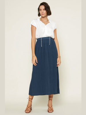 Pleated Elastic Band Skirt