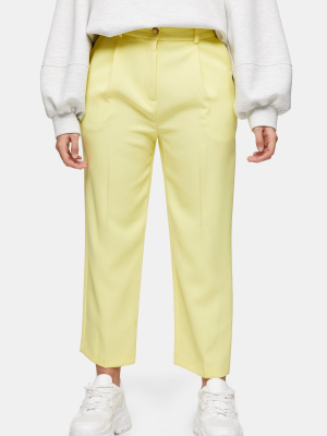 Petite Yellow Clean Straight Pants