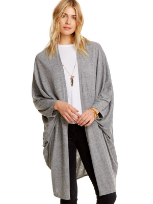 Triblend Jersey Cocoon Cardigan