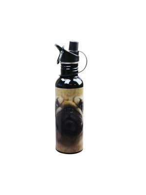 Just Funky The Mountain Pug Face Water Bottle