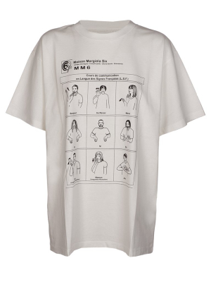 Mm6 Maison Margiela Graphic Printed T-shirt