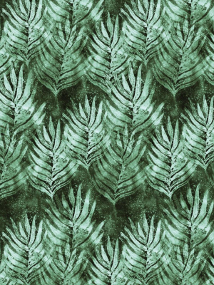 Leaf Wallpaper In Rainforest From The Shibori Collection By Milton & King