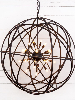 Tennyson Large Chandelier-rust