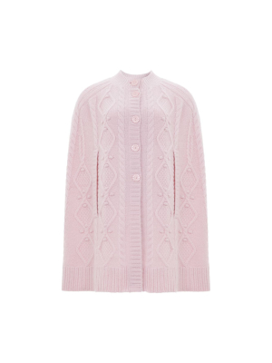 Sylvie Cable Longline Jumper – Pink