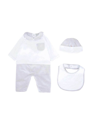 Fendi Kids Ff Patterned Babygrow Set