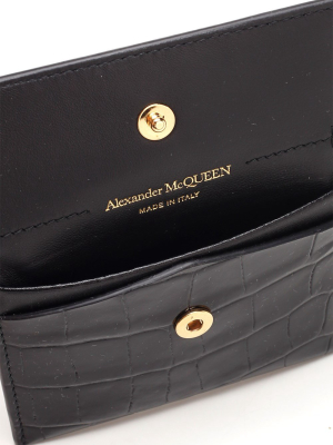 Alexander Mcqueen Skull Embossed Wallet