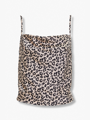 Cheetah Print Satin Cami