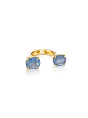 Zozo Blue Sapphire In-between Ring