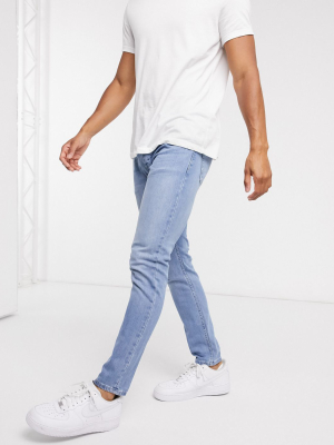 Topman Super Skinny Jeans In Powder Blue