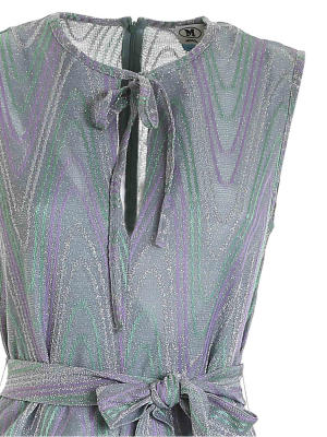 M Missoni Lamé Tie-waist Jumpsuit