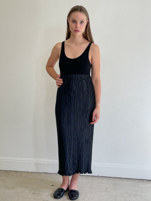 Ultra Pleated Maxi Skirt