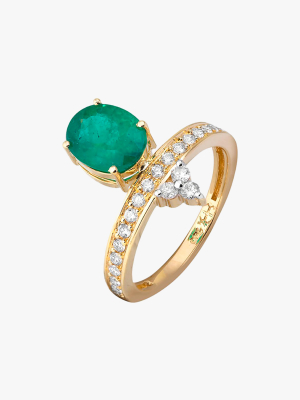 Emerald & Diamond Ring