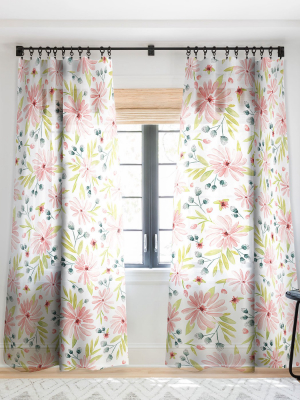 Heather Dutton Amelia Single Panel Sheer Window Curtain By Deny Designs.