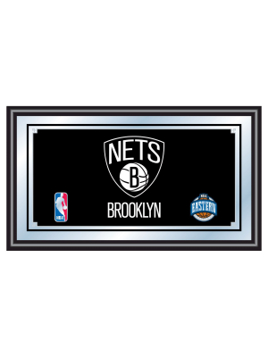 Brooklyn Nets Team Logo Wall Mirror