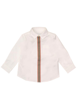 Вurberry Kids Icon Stripe Detail Shirt