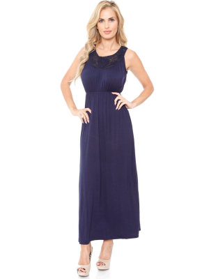 Katherine Scoop Neckline Sleeveless Maxi Dress